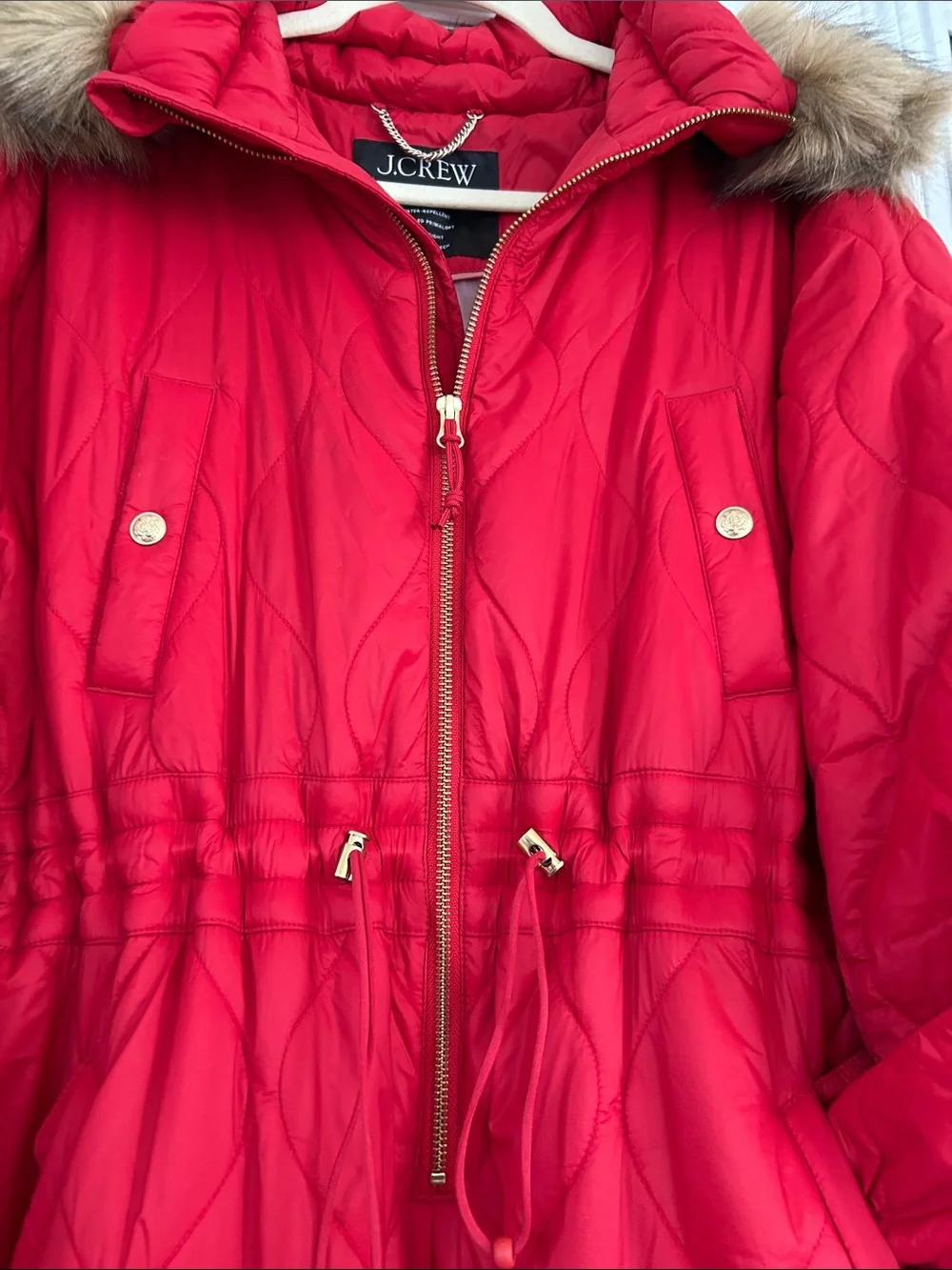 JCREW PUFFER SNOWSUIT WITH PRIMALOFT SZ L